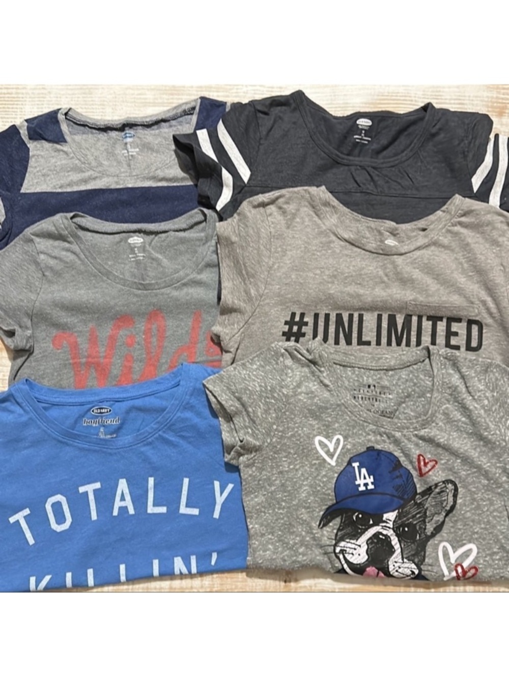 Graphic Girls Bundle of 6 T-Shirts in Size M/8